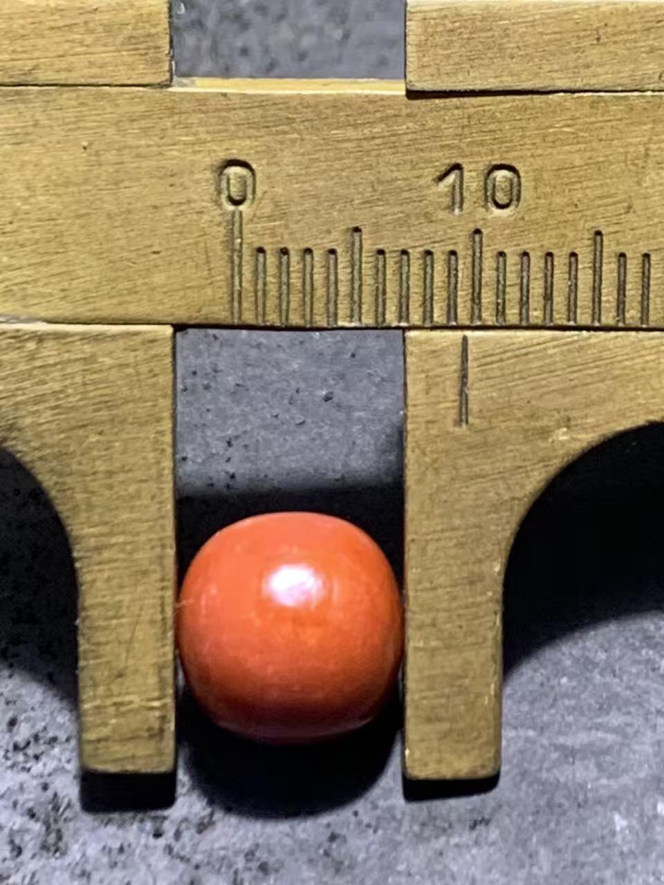 川料冰飘柿子红南红玛瑙随形老形桶珠一颗！配串利器！