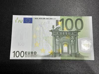 《外钞收藏家》第六百零一期（畅拍场）（本平台长期征集拍品、欢迎藏友们联系合作） - 2002年二签100欧元 UNC- 尾858 奥地利版