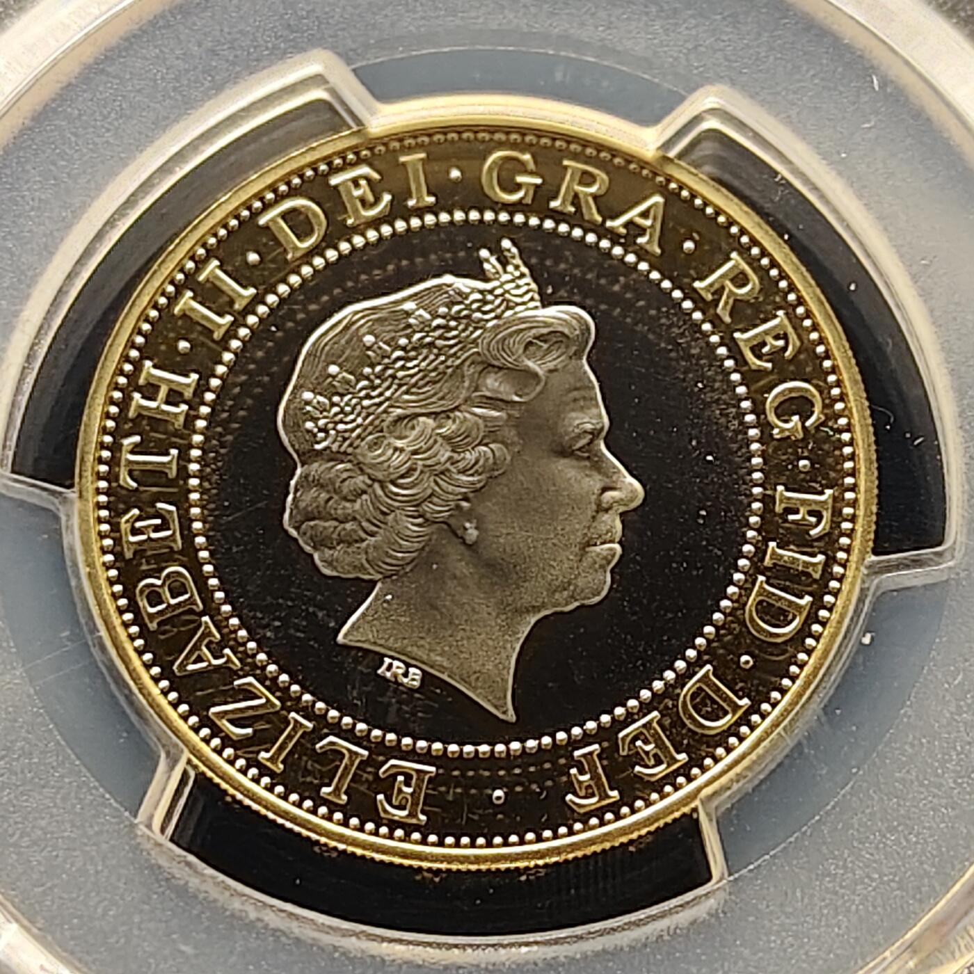 【全场包邮】纯粹捡漏拍493场 【收藏级·亚军分】英国2008年2镑1908年第四届奥运会100周年精制双色纪念币-PCGS PR69 DCAM（更高分仅1枚）