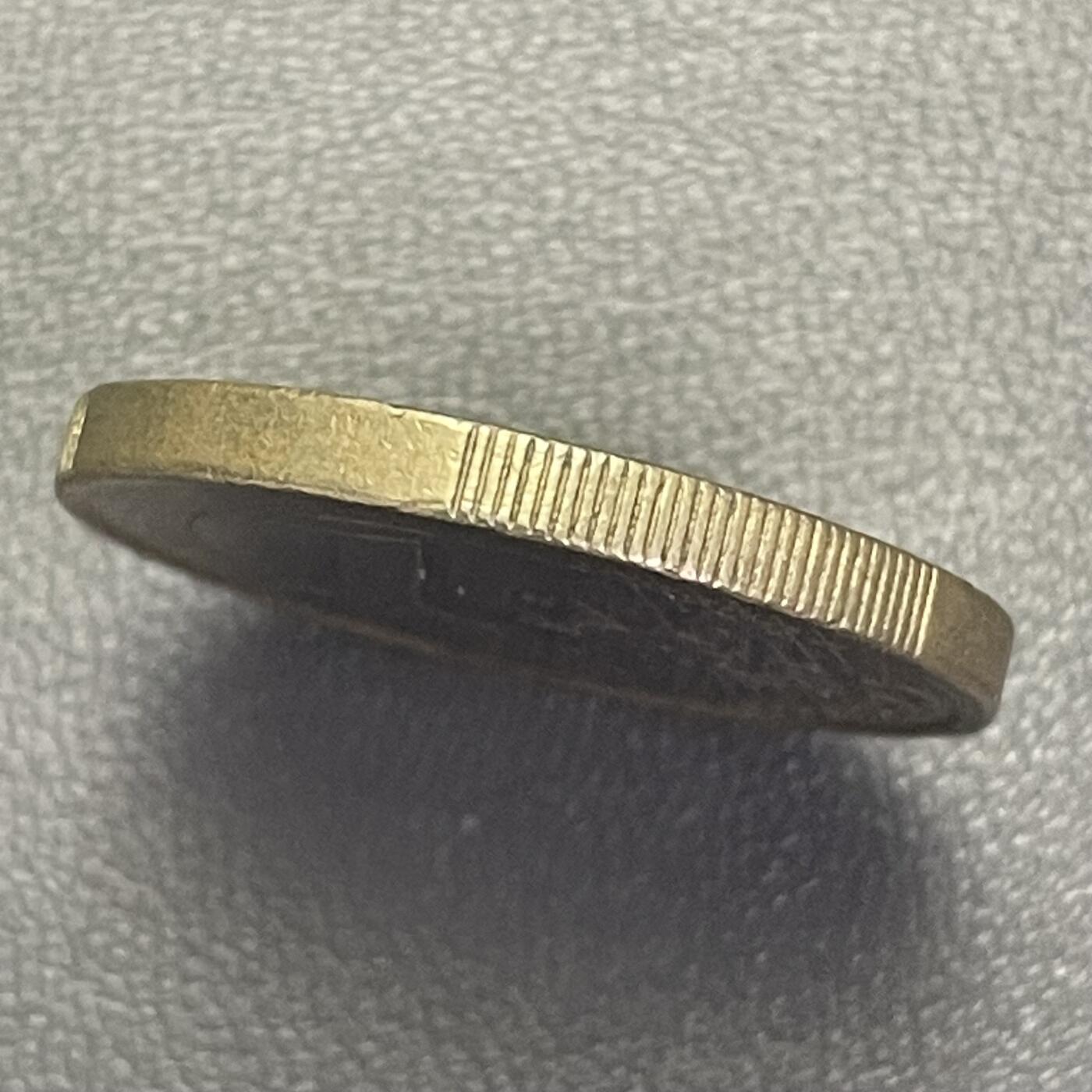 回流0110 法国1999年1欧元双金属币 生命树