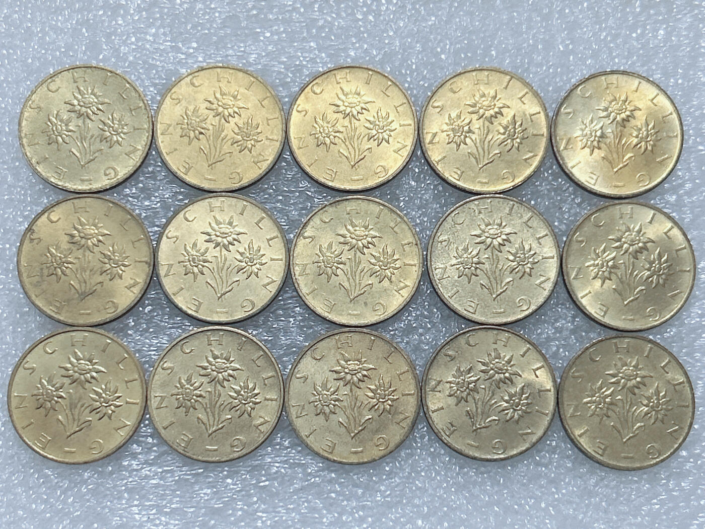 第一海外回流一元起拍收藏 散集专场  第289期 奥地利1先令硬币 15枚 原光品