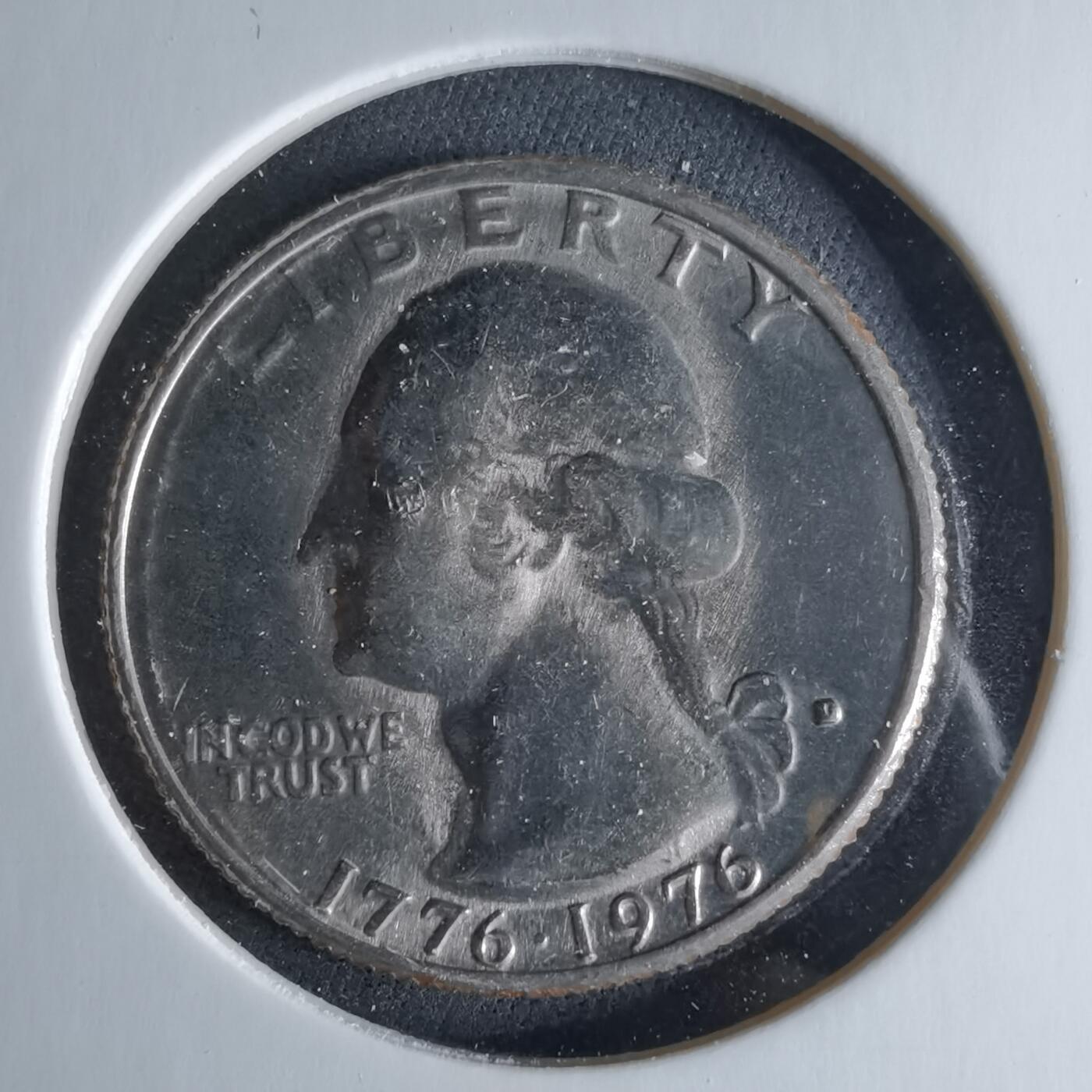 沼泽如烟--第956场 美国1976年25分纪念币