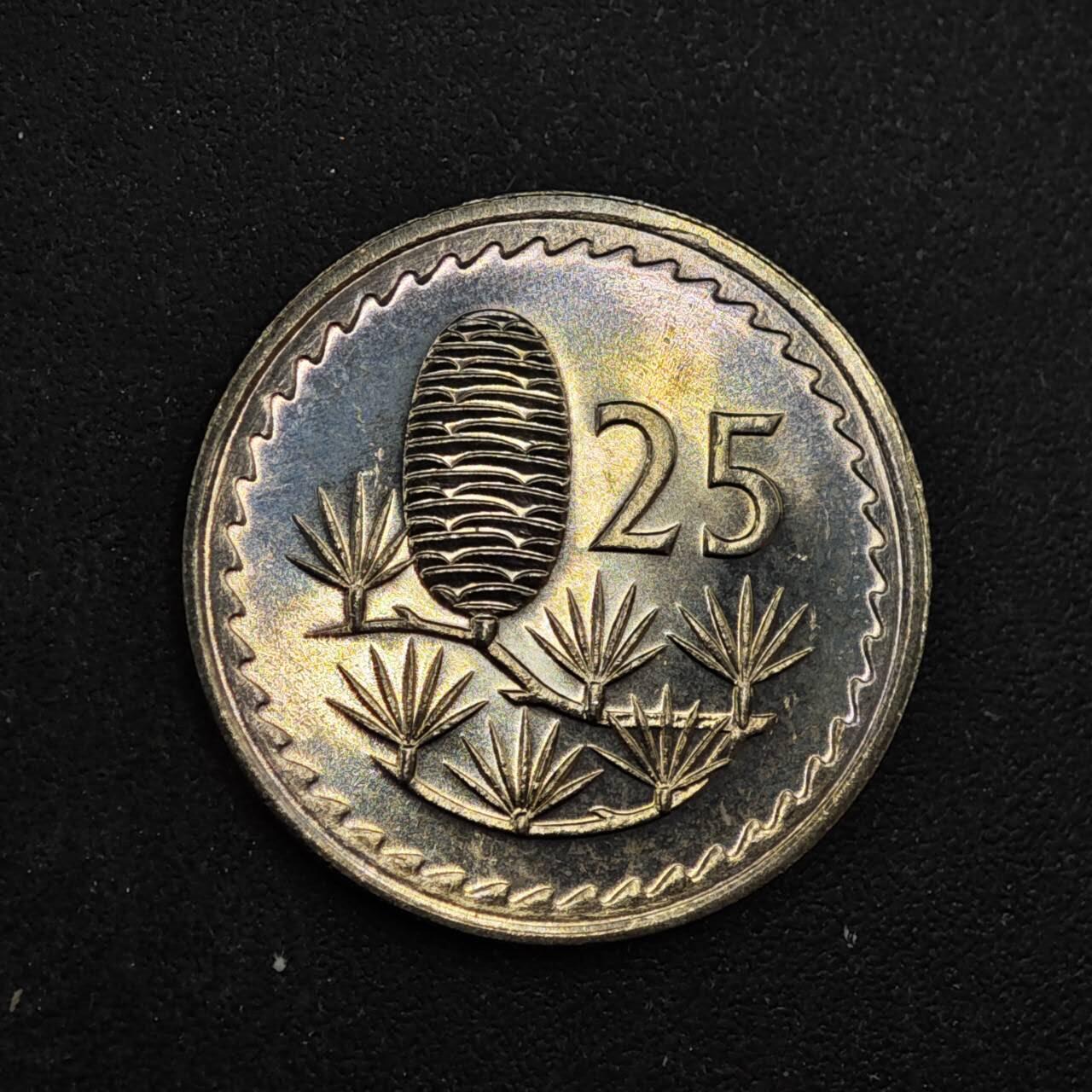 【淘币小摊】实时拍第八百四十四拍   散币场   满百包邮可预留二周 每周一统一发货   塞浦路斯1982年25分镍币