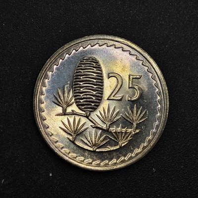 【淘币小摊】实时拍第八百四十四拍   散币场   满百包邮可预留二周 每周一统一发货   - 塞浦路斯1982年25分镍币