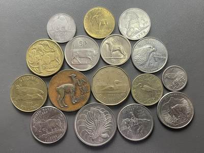 回流0110 - 美品飞禽走兽16枚