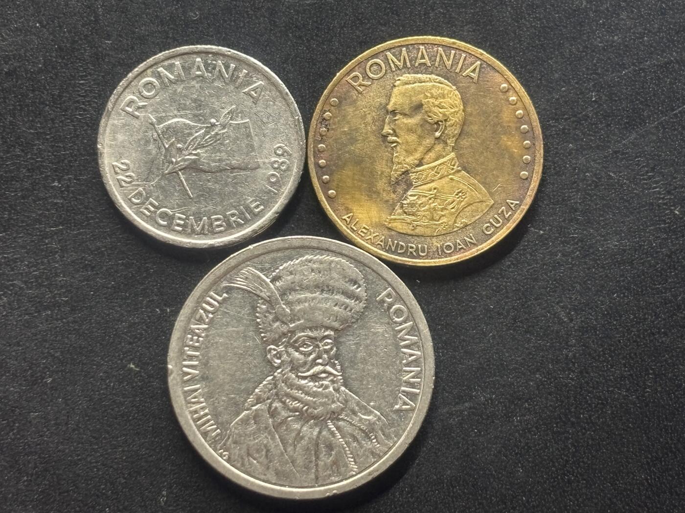 邮泉阁限时拍卖第三十九场 欧洲专场（硬币在国外。请付邮费6元。） 罗马尼亚共和国3枚