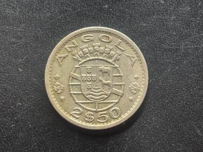 邮泉阁限时拍卖第三十九场 欧洲专场（硬币在国外。请付邮费6元。） - 安哥拉葡萄牙殖民地1967年2.5斯库蒂