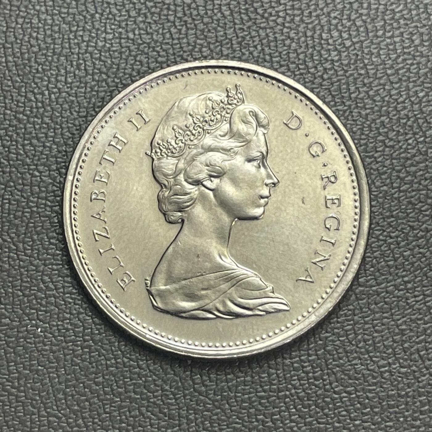 回流0110 加拿大1975年25分精制镍币 驯鹿