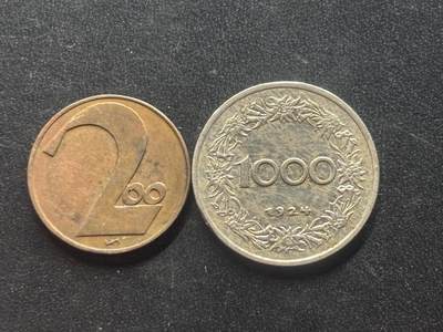 邮泉阁限时拍卖第三十九场 欧洲专场（硬币在国外。请付邮费6元。） - 奥地利第一共和国（皇冠）2枚