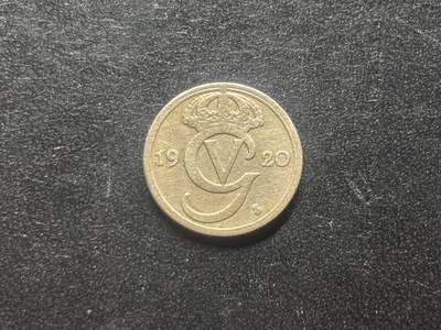 邮泉阁限时拍卖第三十九场 欧洲专场（硬币在国外。请付邮费6元。） - 瑞典古斯塔沃五世国王1920年10欧尔