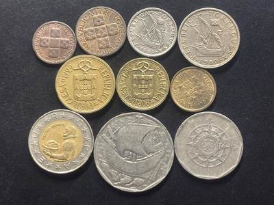 邮泉阁限时拍卖第三十九场 欧洲专场（硬币在国外。请付邮费6元。） - 葡萄牙10枚