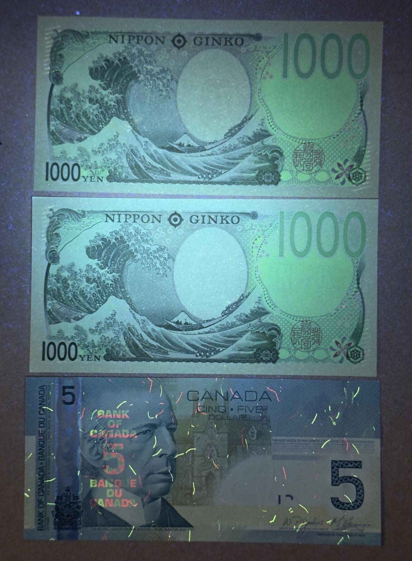 【礼羽收藏】🌏世界钱币拍卖第119期 日本加拿大三张无4.7unc品相