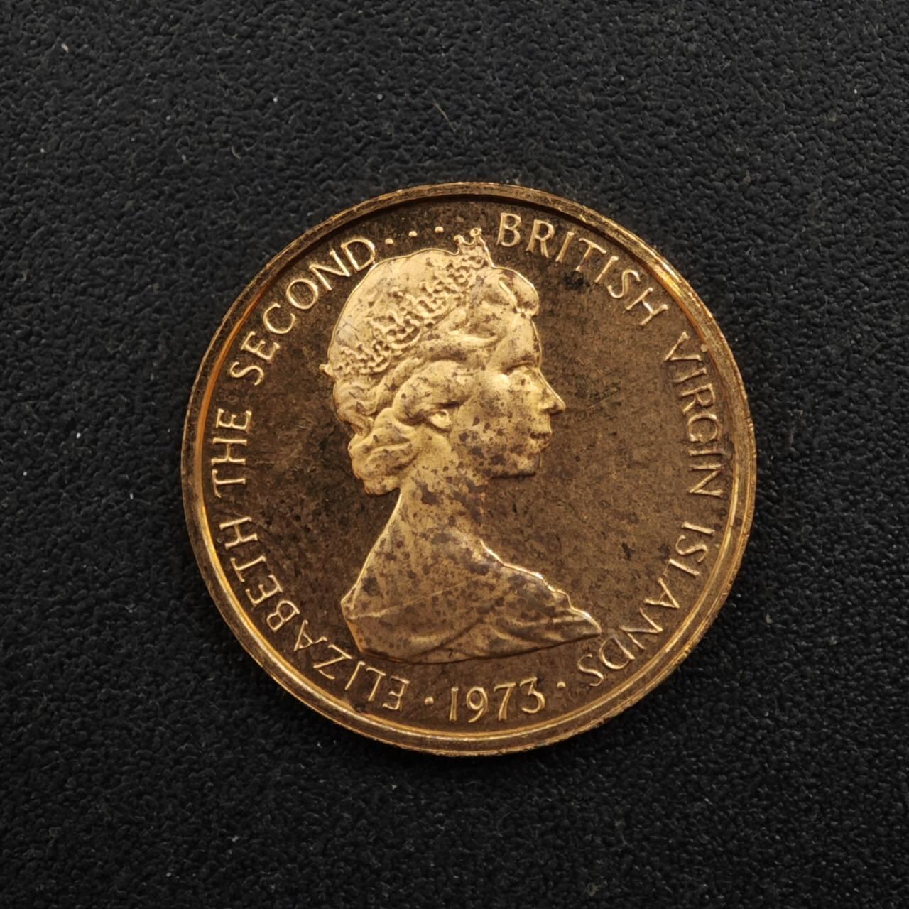 【淘币小摊】实时拍第八百四十四拍   散币场   满百包邮可预留二周 每周一统一发货   维尔京1973年1分精制铜币