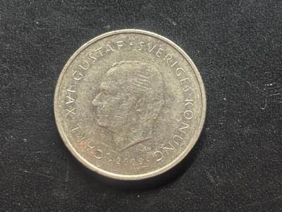 邮泉阁限时拍卖第三十九场 欧洲专场（硬币在国外。请付邮费6元。） 瑞典卡尔十六世·古斯塔夫国王2009年1克朗纪念币