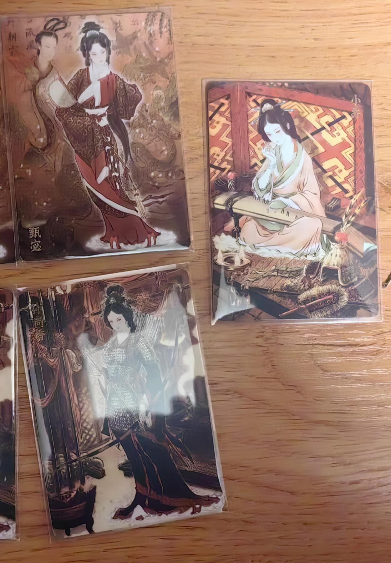 阳大大卡牌拍卖第92期（持续收拍品，周五晚上九点截拍，进群福利早知道） 【裸卡】焱卡文化 彫仙 三国 甄宓＋小乔＋孙尚香 3张