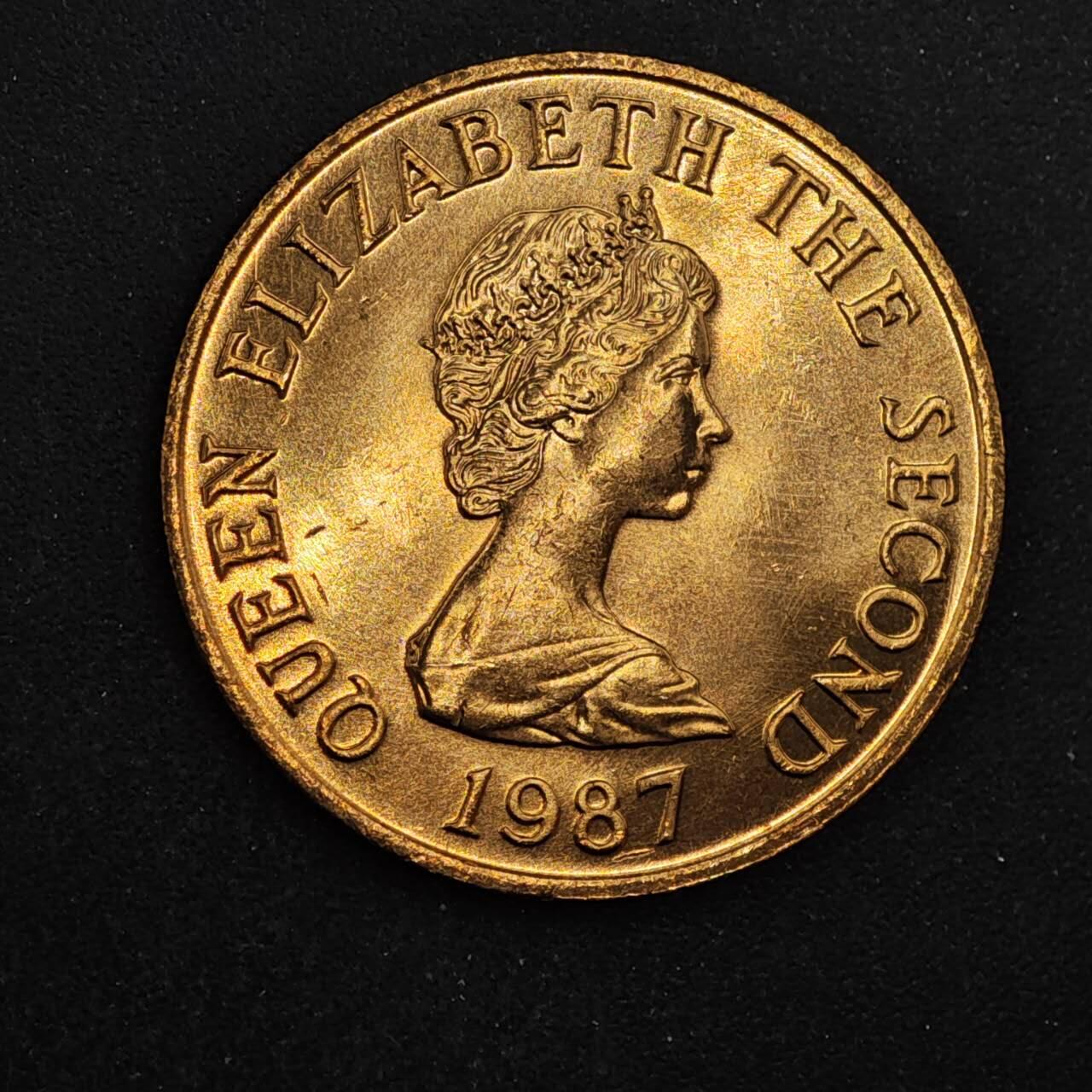 【淘币小摊】实时拍第八百四十四拍   散币场   满百包邮可预留二周 每周一统一发货   泽西岛1987年2便士铜币