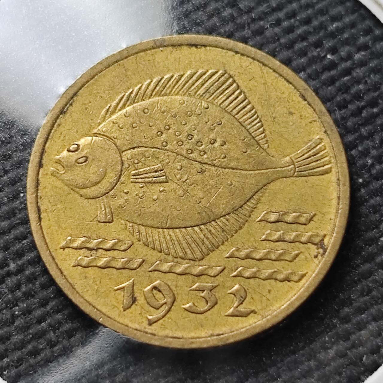 KK钱币收藏小铺  第399期  百期特拍（四拍之三）2月预留时间 周末发货  1932但泽5芬尼