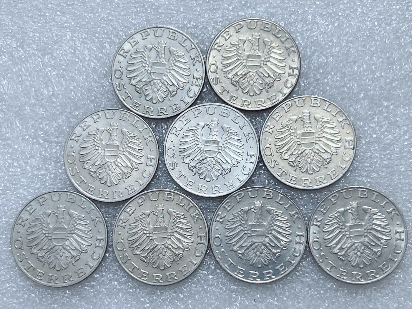 第一海外回流一元起拍收藏 散集专场  第289期 奥地利10先令硬币 9枚