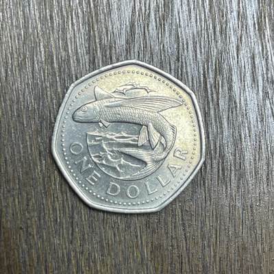 【铜匠收藏】★第137场★散币场。不寄存，30包邮。不满30元，支付5元运费。《接受代拍 代送NGC评级》 - 64【无寄存】1994巴巴多斯 1元 镍币