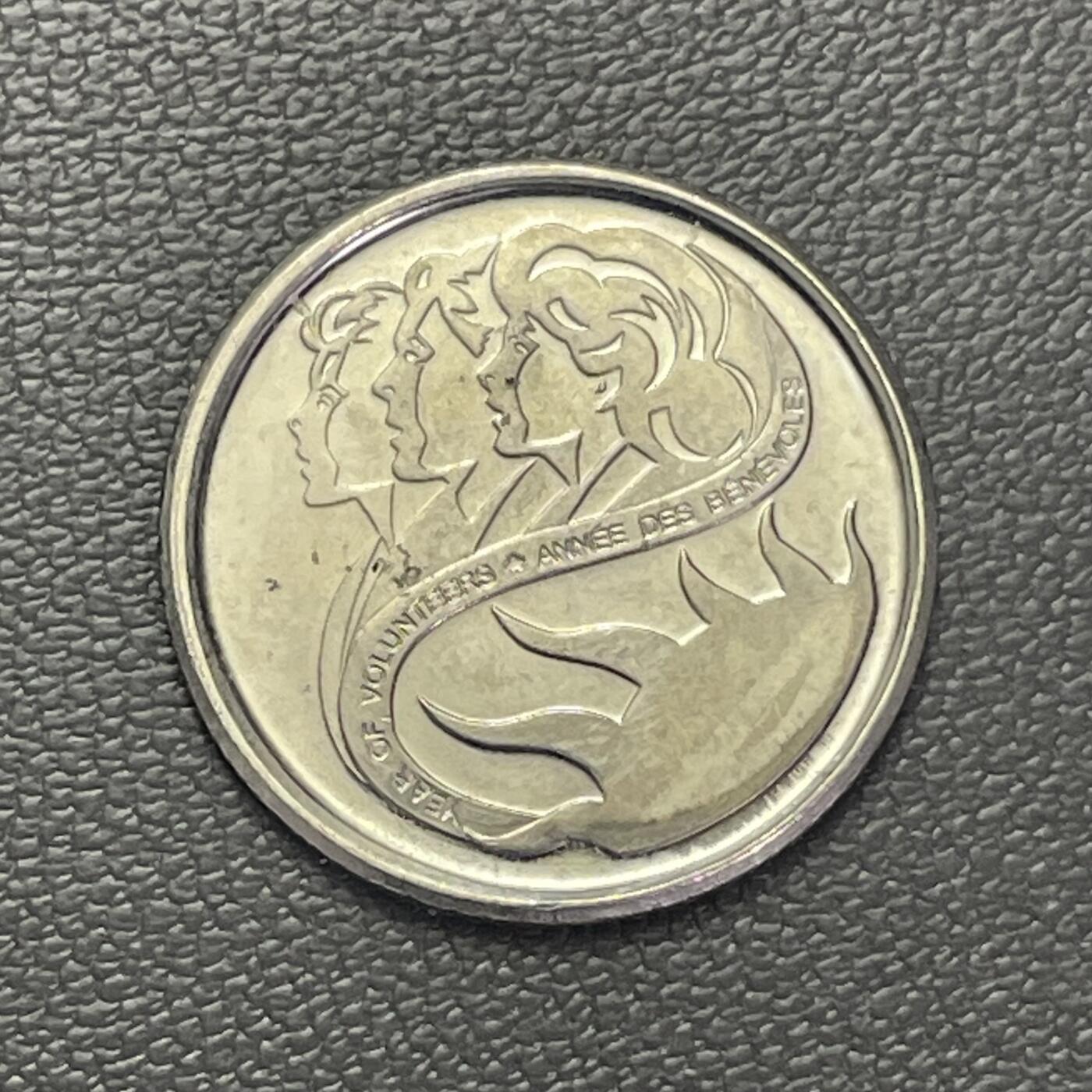 回流0110 加拿大2001年10分青年志愿者纪念币