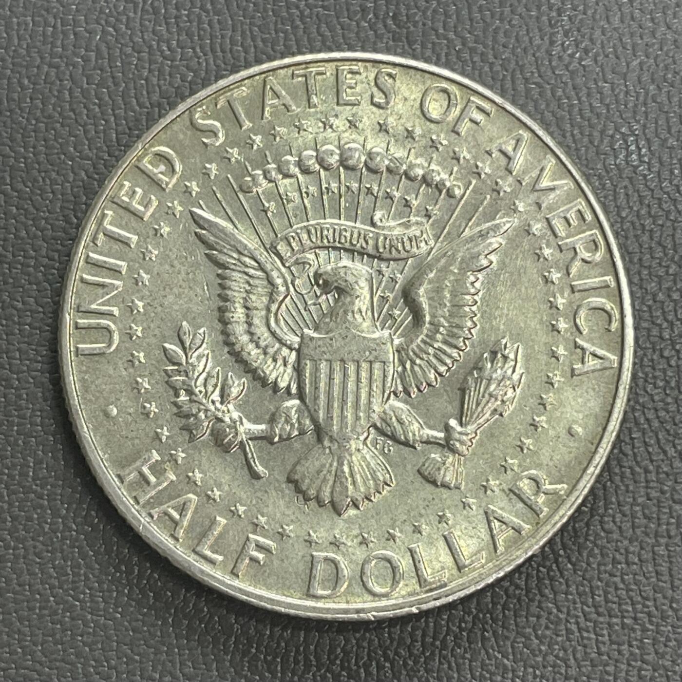 回流0110 美国1966年半圆银币 肯尼迪总统 12.5克40%银