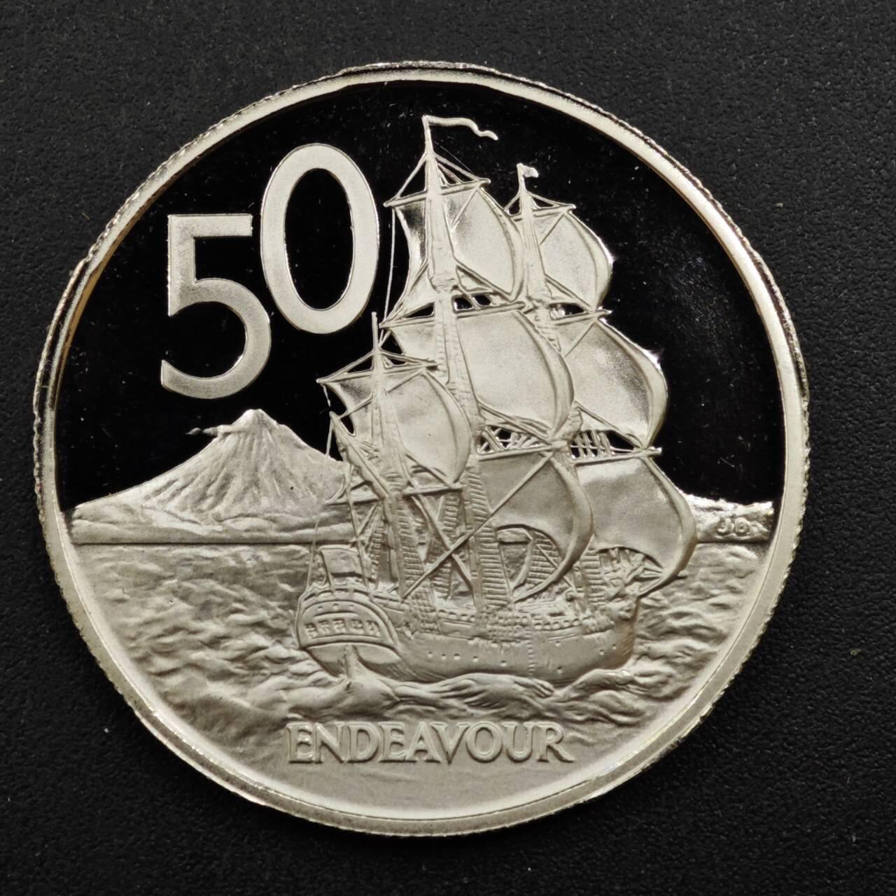 【淘币小摊】实时拍第八百四十四拍   散币场   满百包邮可预留二周 每周一统一发货   新西兰1981年50分精制镍币