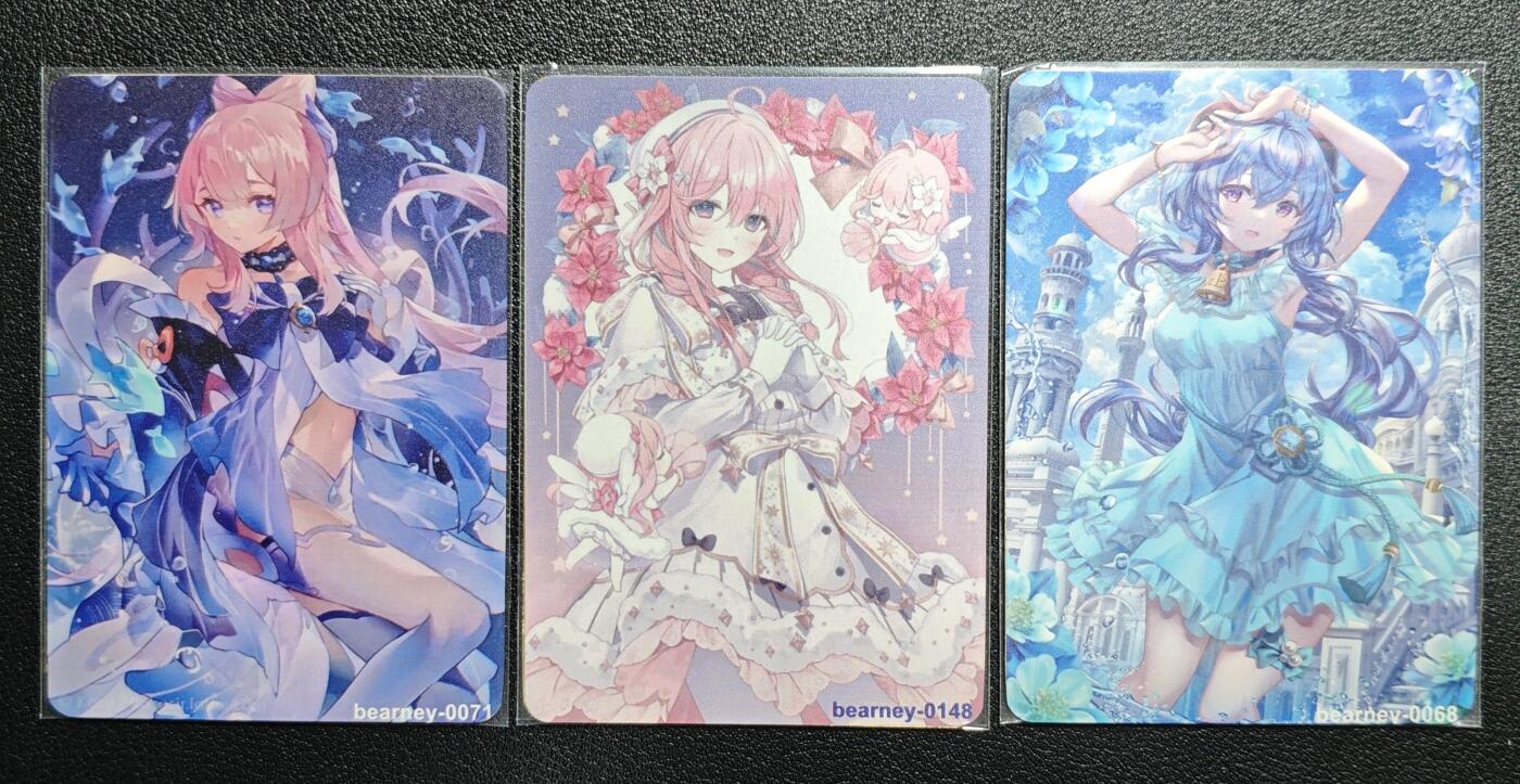 天玑星卡拍第159期《1.12周一截拍》持续收拍收评中 满赠卡需备注 动漫美女 金属卡 三张