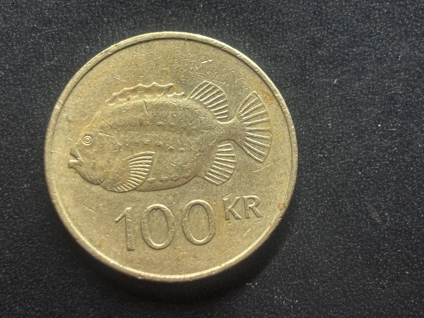 邮泉阁限时拍卖第三十九场 欧洲专场（硬币在国外。请付邮费6元。） 冰岛1995年100克朗