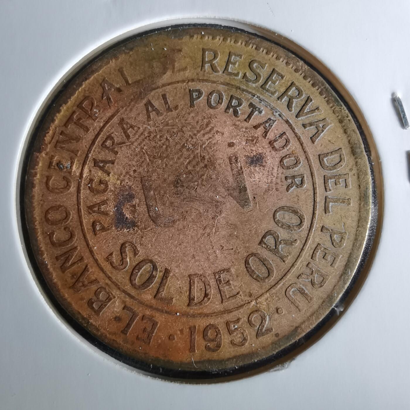 沼泽如烟--第956场 秘鲁1952年1索尔