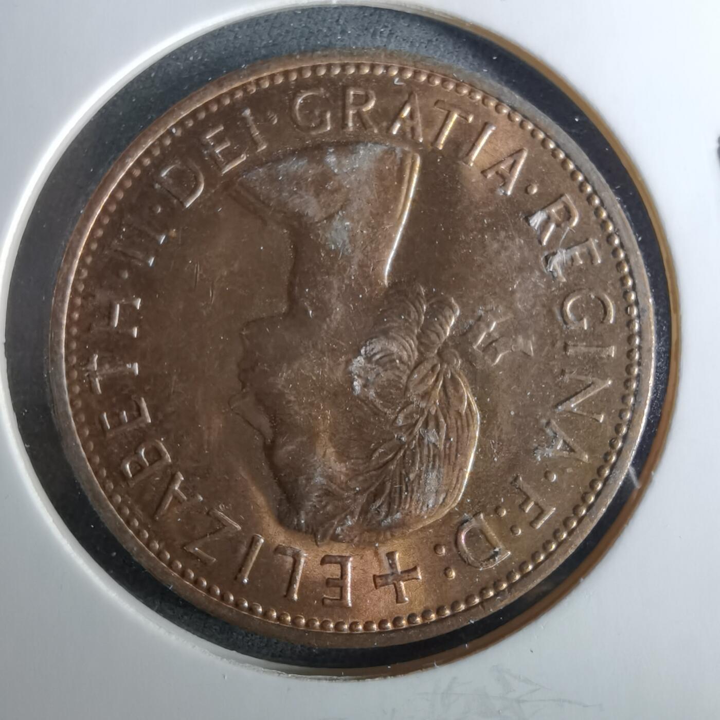 沼泽如烟--第956场 英国1967年1便士