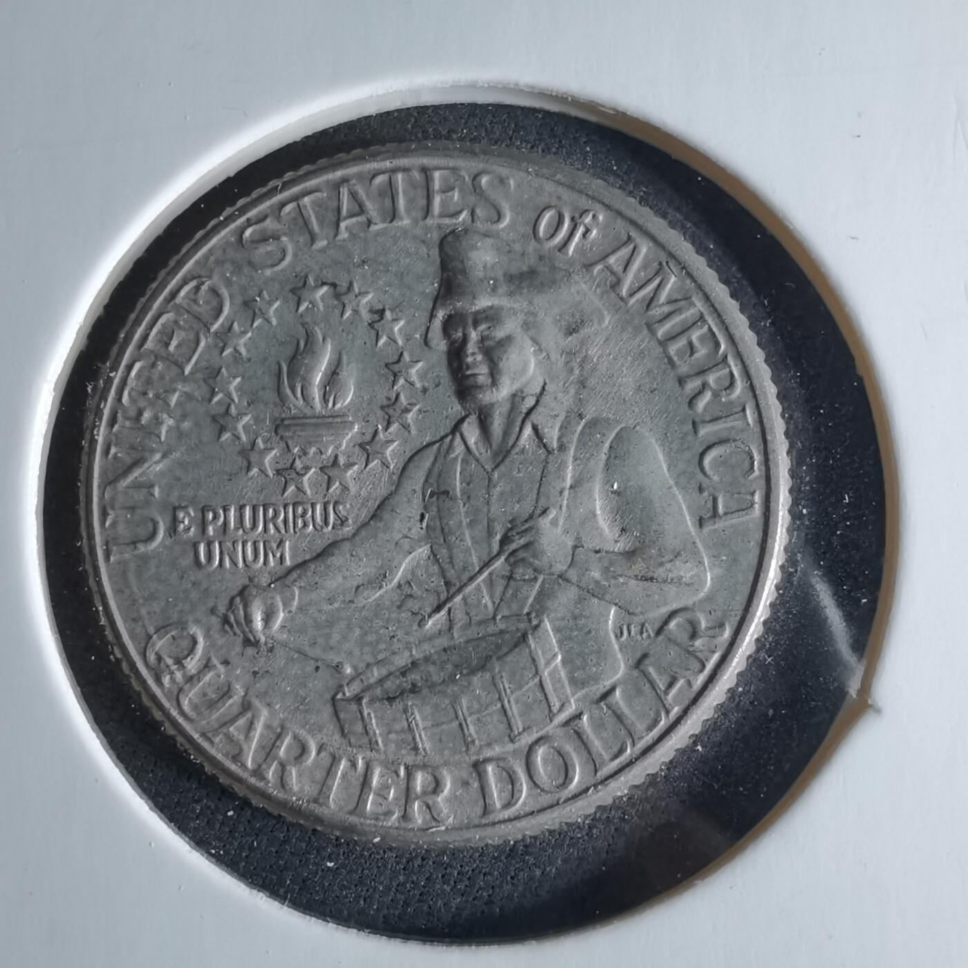 沼泽如烟--第956场 美国1976年25分纪念币