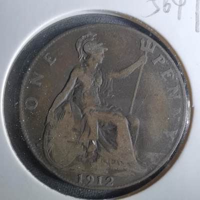 沼泽如烟--第956场 - 英国1912年1便士