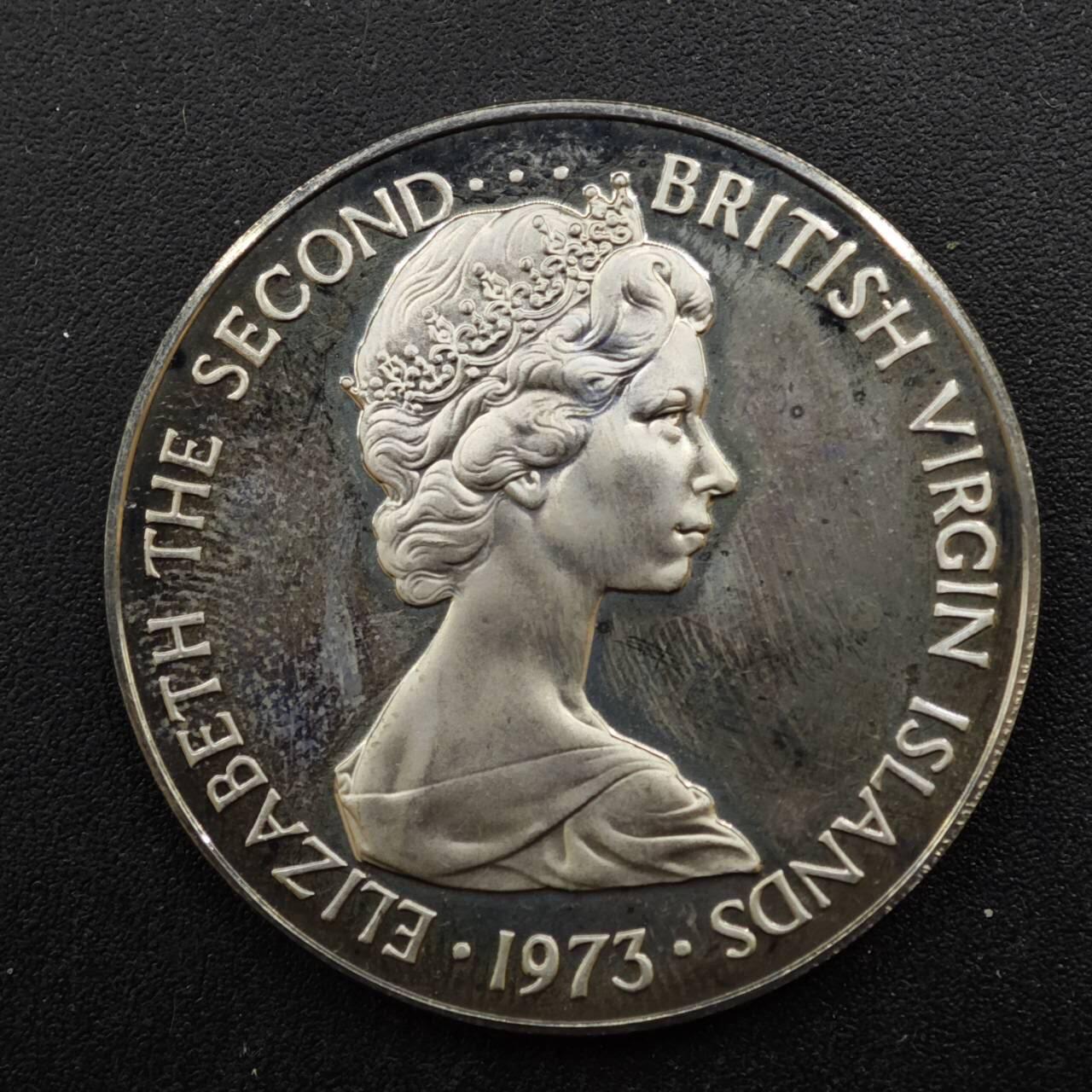 【淘币小摊】实时拍第八百四十四拍   散币场   满百包邮可预留二周 每周一统一发货   维尔京1973年50分精制镍币