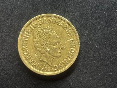 邮泉阁限时拍卖第三十九场 欧洲专场（硬币在国外。请付邮费6元。） - 丹麦玛格丽特二世女王1998年10克朗