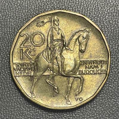 回流0110 - 捷克共和国2002年20克朗 波希米亚的守护神圣瓦茨拉夫（Saint Wenceslas）