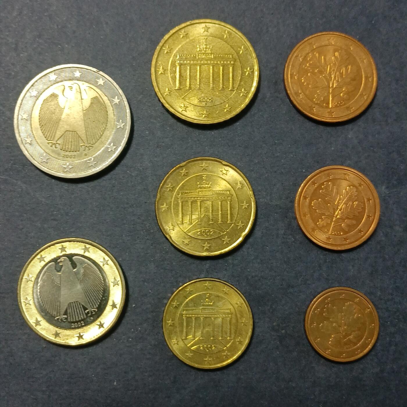 【游宝包邮场】蛇年第106期 纸钞硬币卡牌综合场[二] 德国🇩🇪 2002年欧元套币