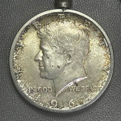 回流0110 - 美国1964年半圆银币 肯尼迪总统 12.5克90%银