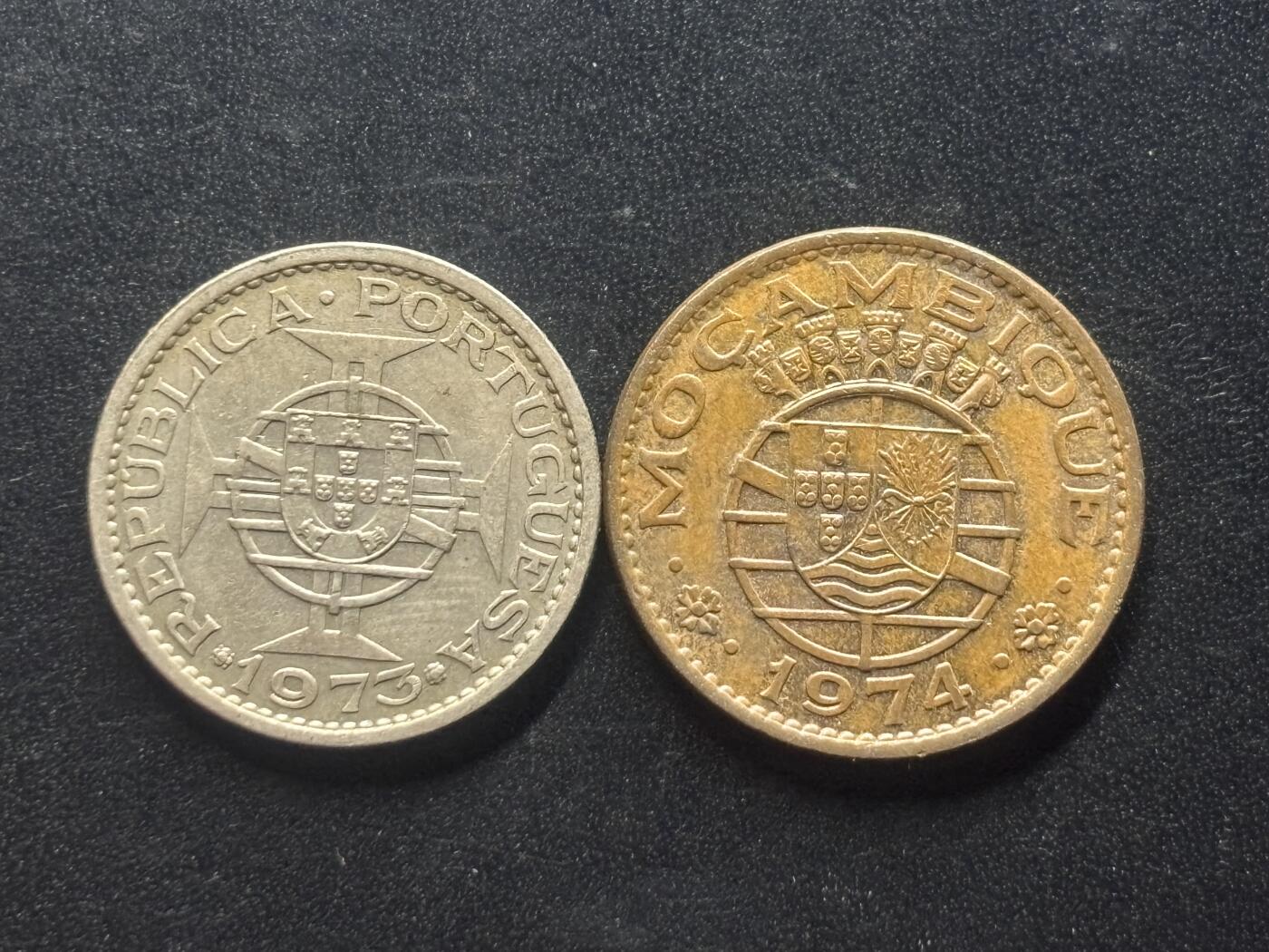 邮泉阁限时拍卖第三十九场 欧洲专场（硬币在国外。请付邮费6元。） 莫桑比克葡萄牙殖民地2枚