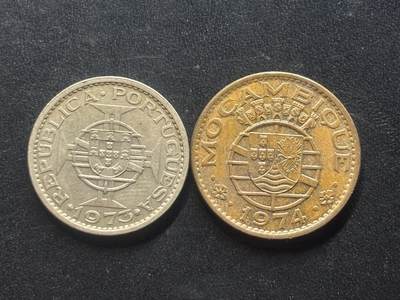 邮泉阁限时拍卖第三十九场 欧洲专场（硬币在国外。请付邮费6元。） 莫桑比克葡萄牙殖民地2枚