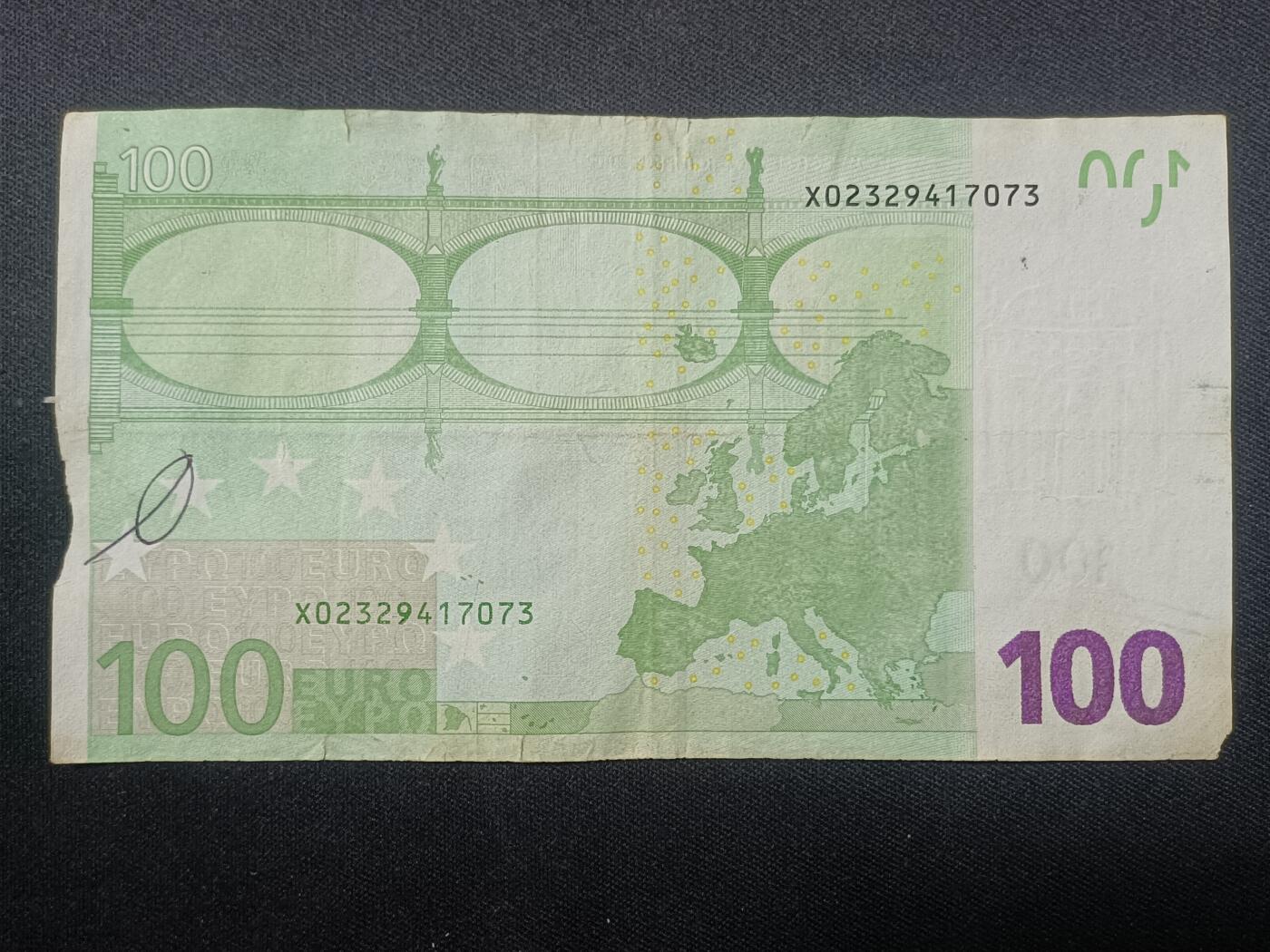 【游宝包邮场】蛇年第106期 纸钞硬币卡牌综合场[二] 欧盟-100欧元 2002版 首签 X-德国 