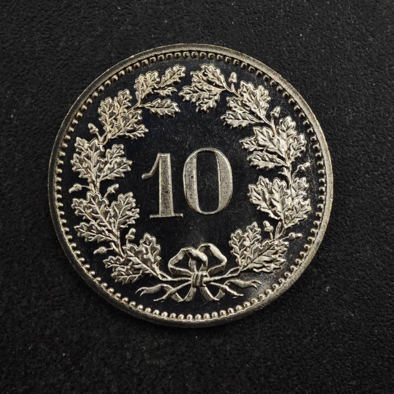 【淘币小摊】实时拍第八百四十四拍   散币场   满百包邮可预留二周 每周一统一发货   瑞士1982年10分镍币