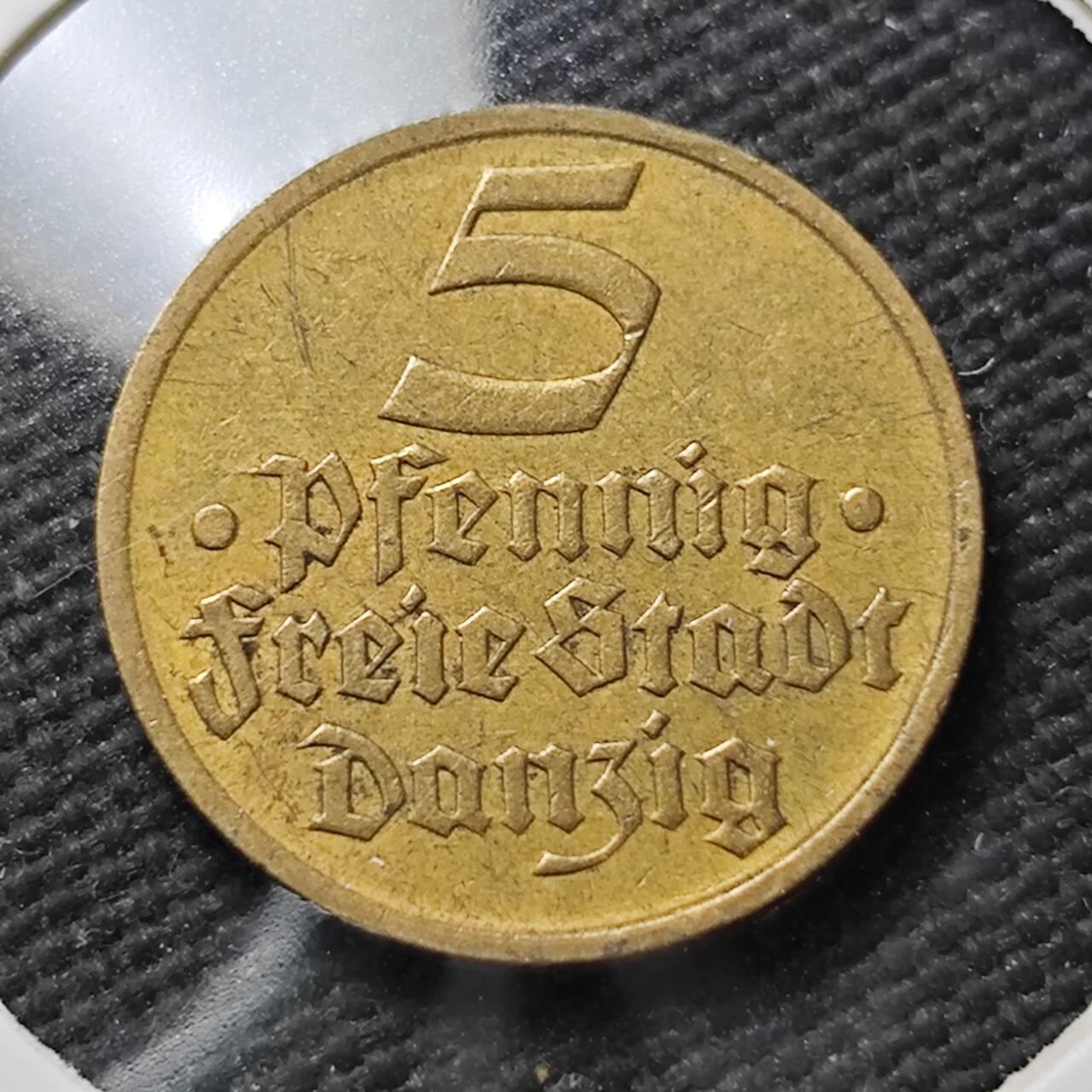 KK钱币收藏小铺  第399期  百期特拍（四拍之三）2月预留时间 周末发货  1932但泽5芬尼