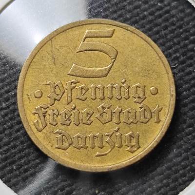 KK钱币收藏小铺  第399期  百期特拍（四拍之三）2月预留时间 周末发货 -  1932但泽5芬尼