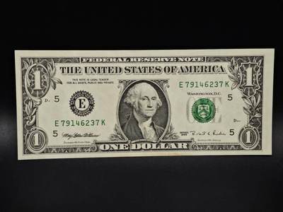 【淘币小摊】限时拍第八百四十五拍  纸币场  满百包邮可预留两周  周一统一发货  - 美国1995年1美元纸币