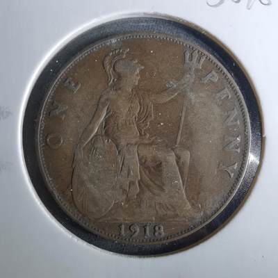 沼泽如烟--第956场 - 英国1918年1便士