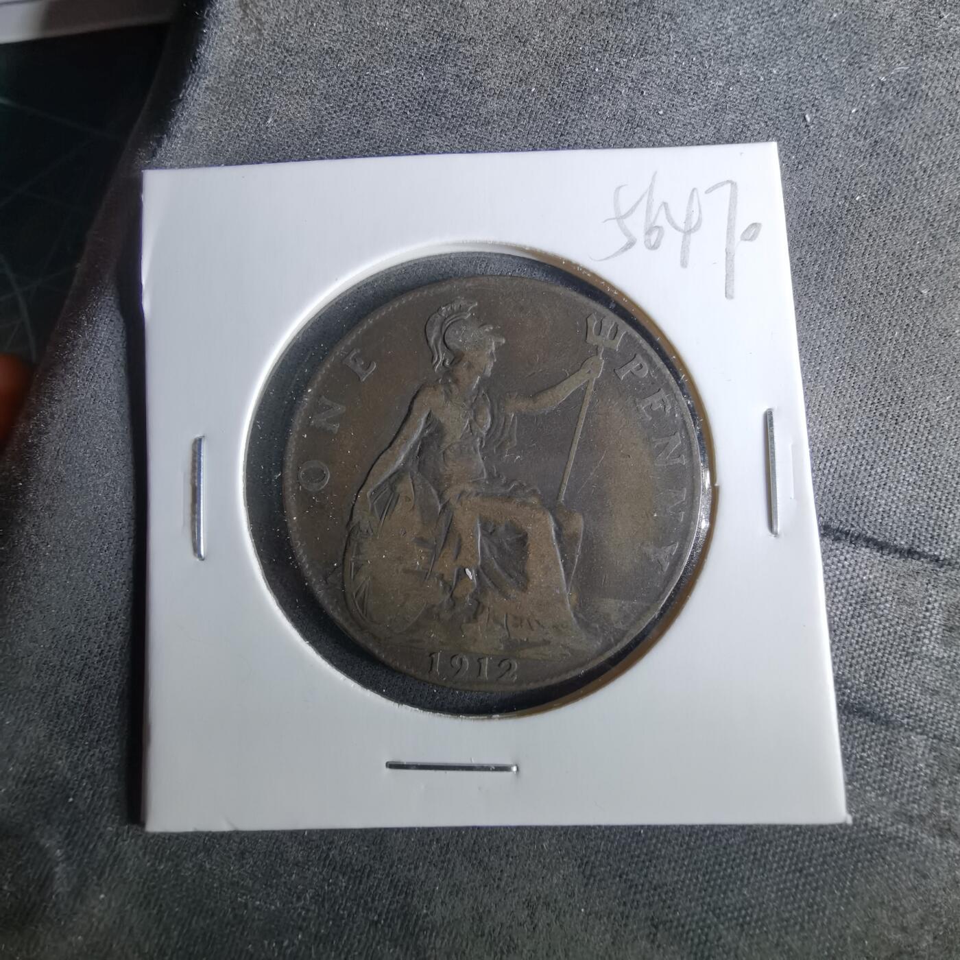 沼泽如烟--第956场 英国1912年1便士