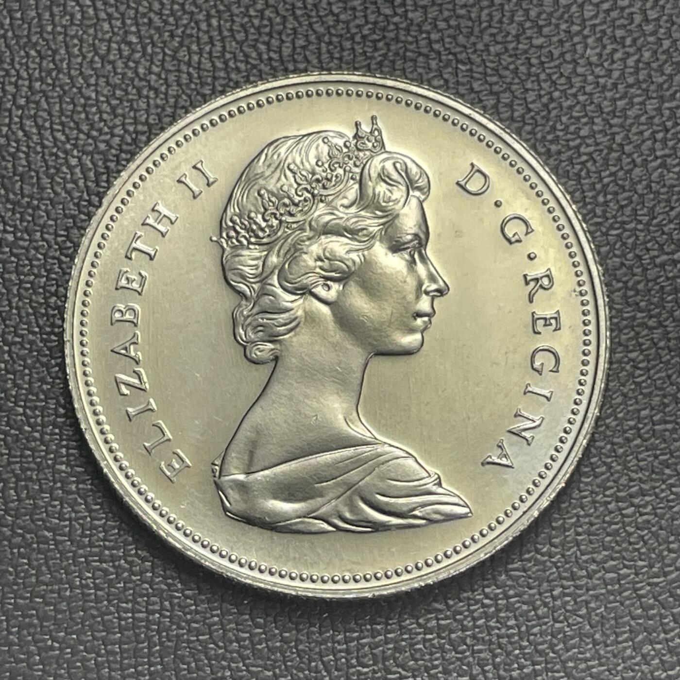 回流0110 加拿大1975年50分精制镍币 加拿大国徽