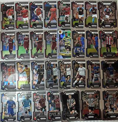 满200包邮！龙虎卡牌-七一场（满200元包邮，无佣金，每周六结拍，欢迎送拍） - 31张不重复 折射卡 Panini Prizm 2023-24赛季英超系列