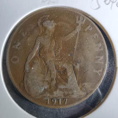 沼泽如烟--第956场 - 英国1917年1便士