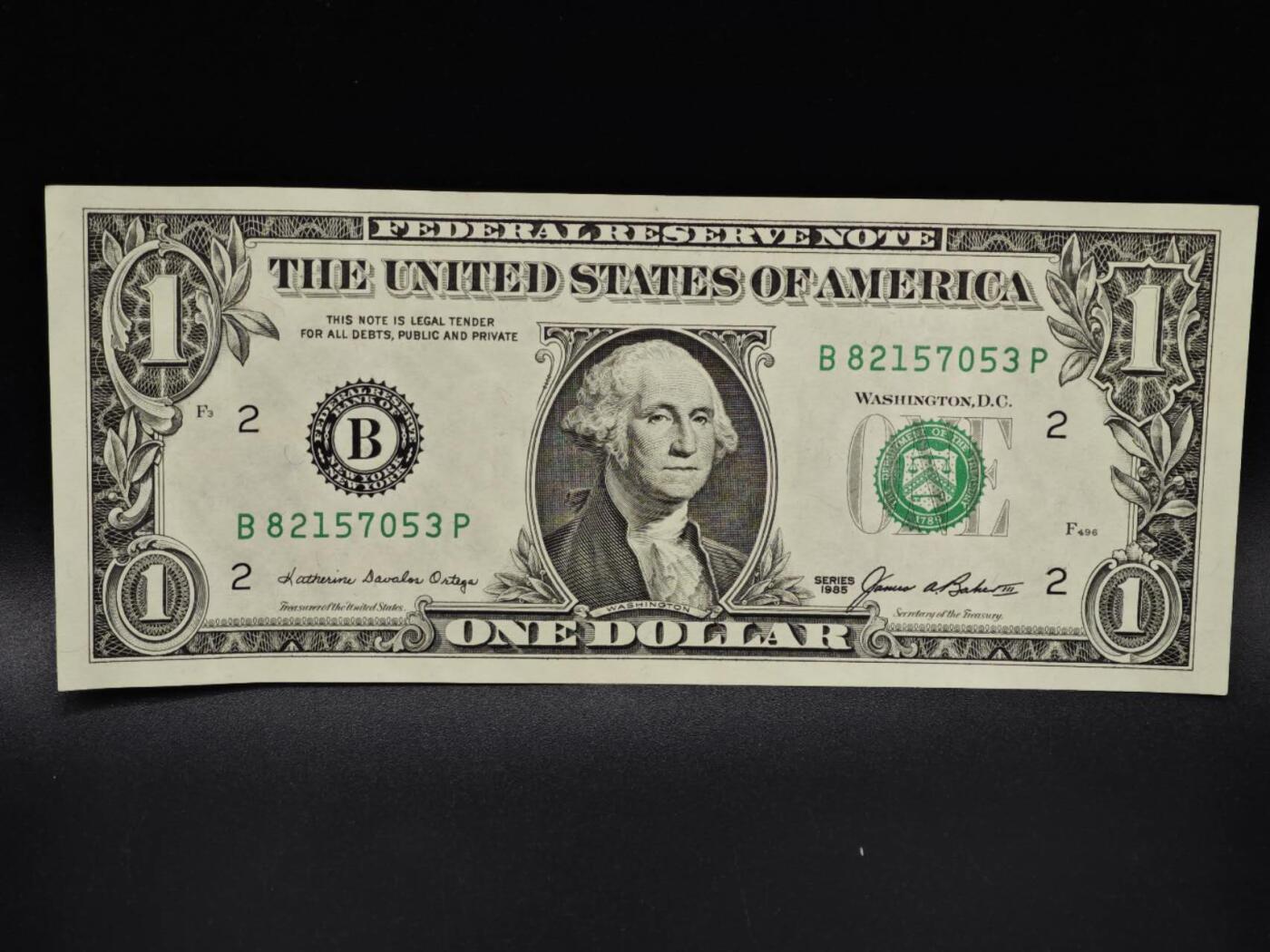 【淘币小摊】限时拍第八百四十五拍  纸币场  满百包邮可预留两周  周一统一发货  美国1985年1美元纸币